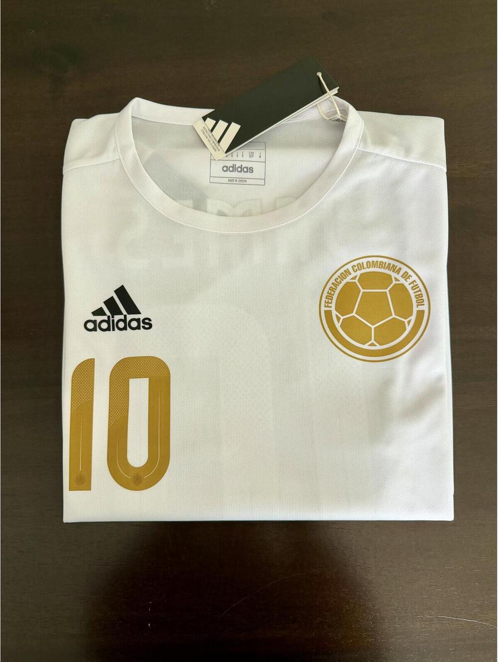 Adidas Colombia James Rodriguez #10 White Jersey Small - Picture 6 of 6